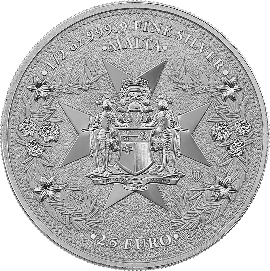 Estimate: 2026 Malta Golden Eagle BU 1/2 oz Silver Coin in Card