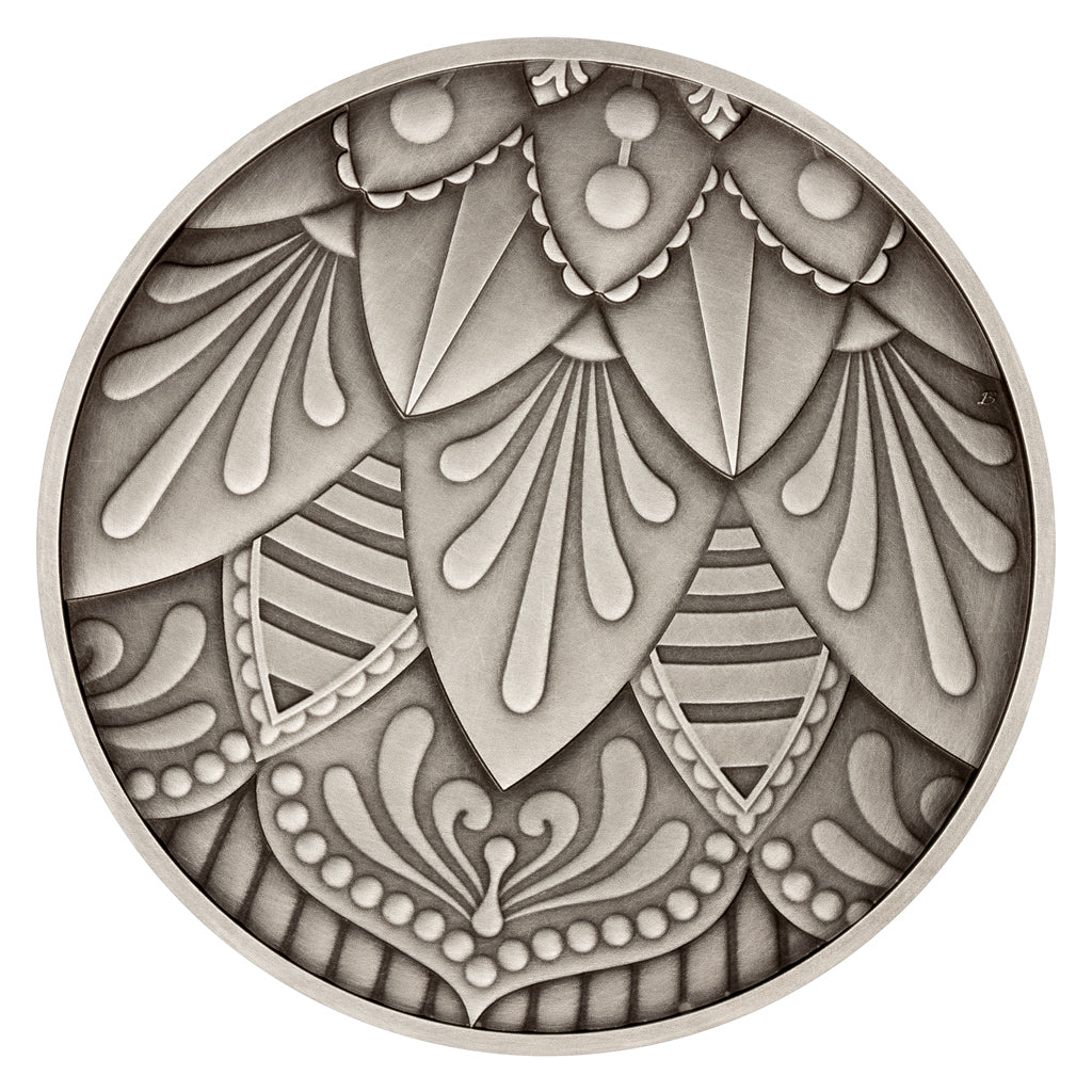 2026 Mandala Chakra Harmony with Rhodochrosite 3 oz Silver Medal (06/25)