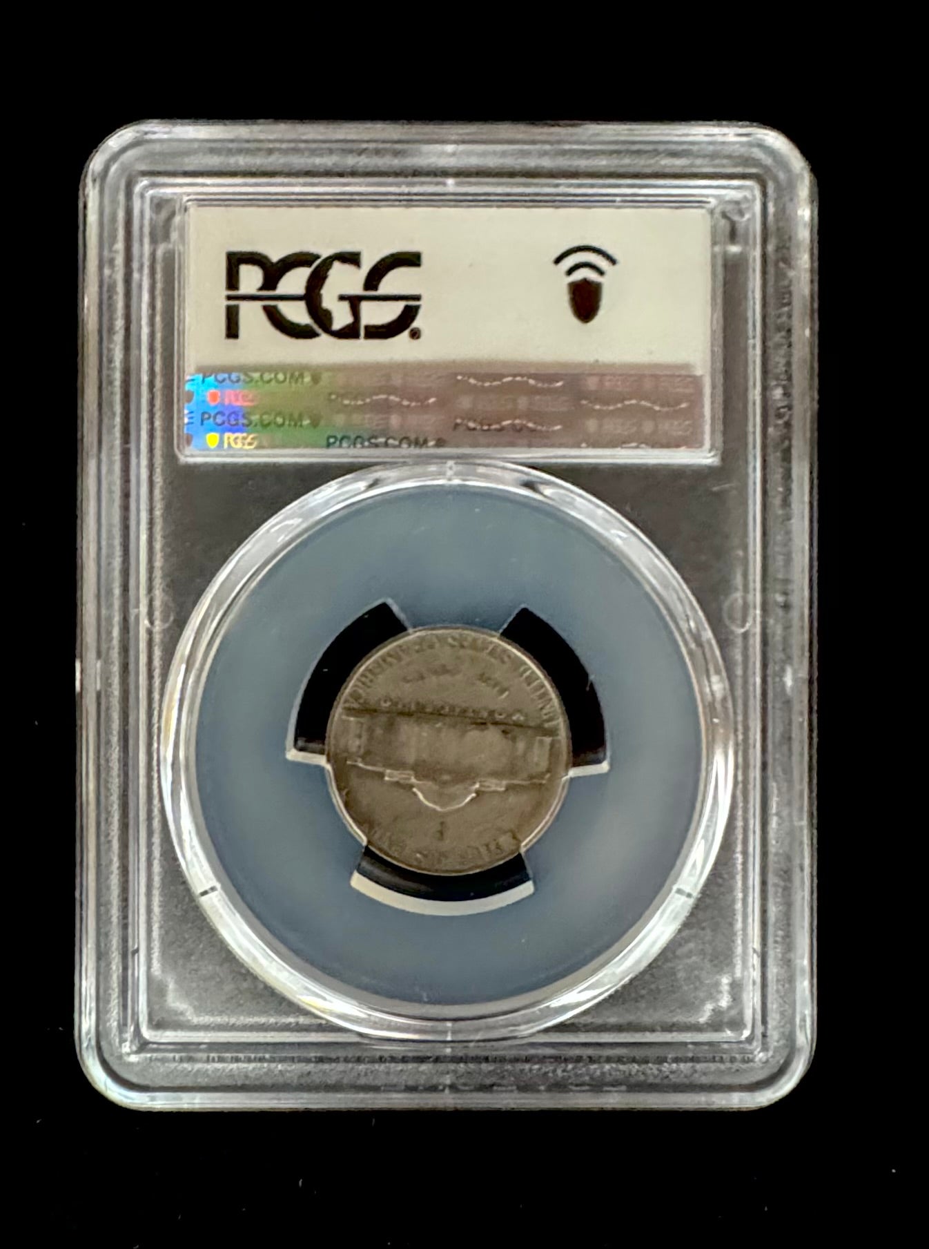 1943-P U.S. Jefferson "War" Nickel Silver Coin PCGS Genuine WWI Emergency Label (07/27)
