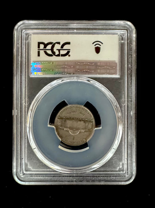 1943-P U.S. Jefferson "War" Nickel Silver Coin PCGS Genuine WWI Emergency Label (07/27)