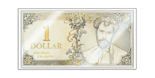 2026 Liberia The Four Seasons 1/10 oz Silver Note. In Silver We Trust! (04/08)