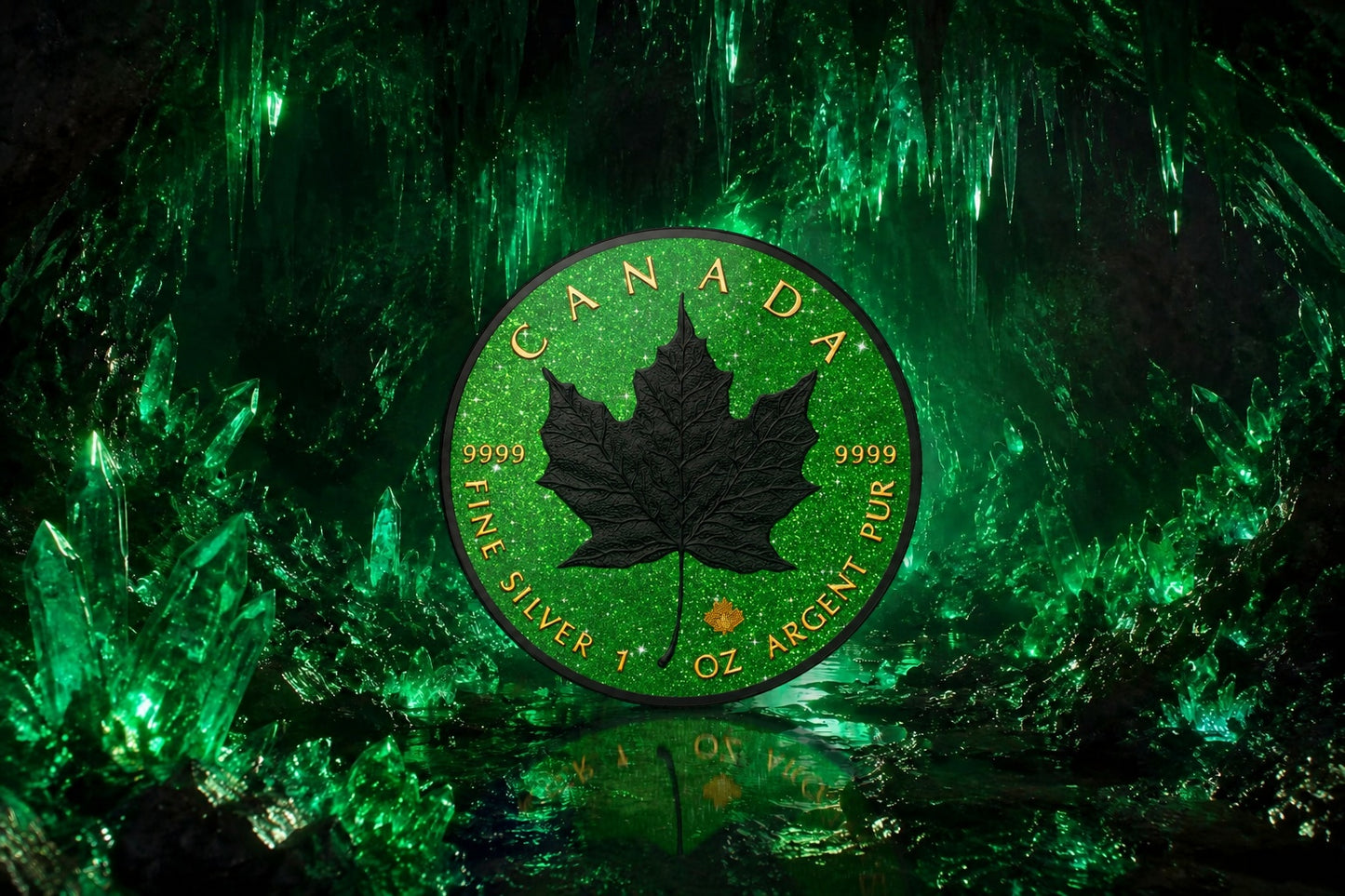 2026 Canada Maple Leaf Green Monster Edition 1 oz Silver Coin (07/17)