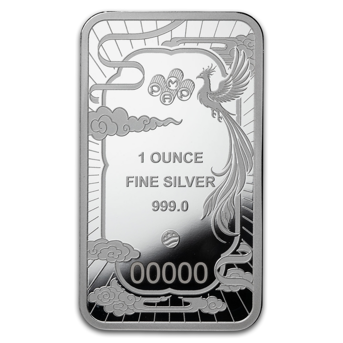 Estimate: PAMP Good Luck Phoenix 1 oz Silver Bar