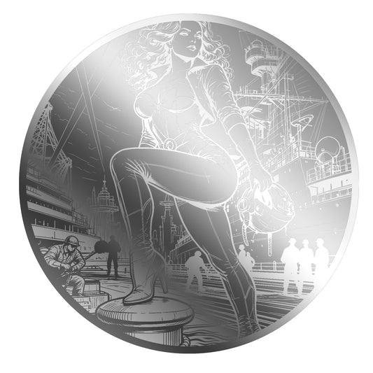 American Comics 1g Silver Medal in Card