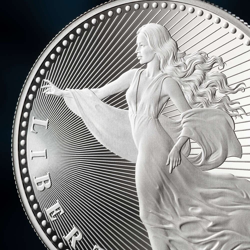2026 United Crypto States Liberty 1/2 oz Silver Coin