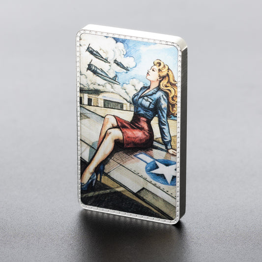 Estimate: 2026 Czech Mint Pin-Up Girls Colorized 2 oz Silver Bar (07/21)