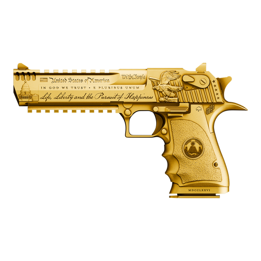 Trump Desert Eagle Gold Gilt 2 oz Silver Medal (07/17)