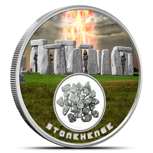2025 Mesa Grande Built By Aliens - Stonehenge Colorized 1 oz Silver Coin