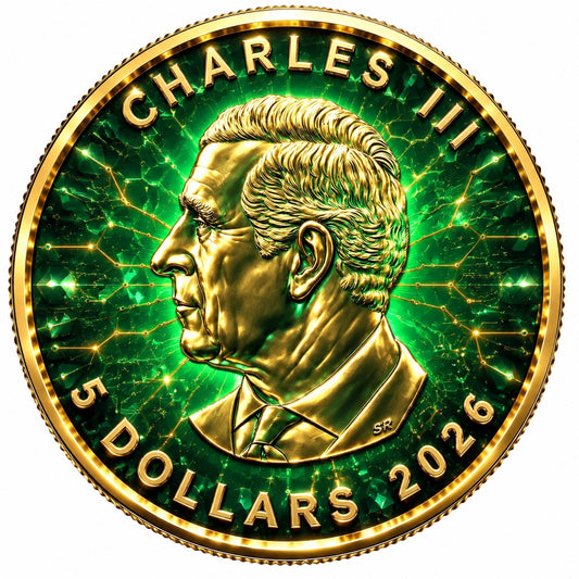 2026 Canada Maple Leaf The Emerald Bee Edition 1 oz Silver Coin