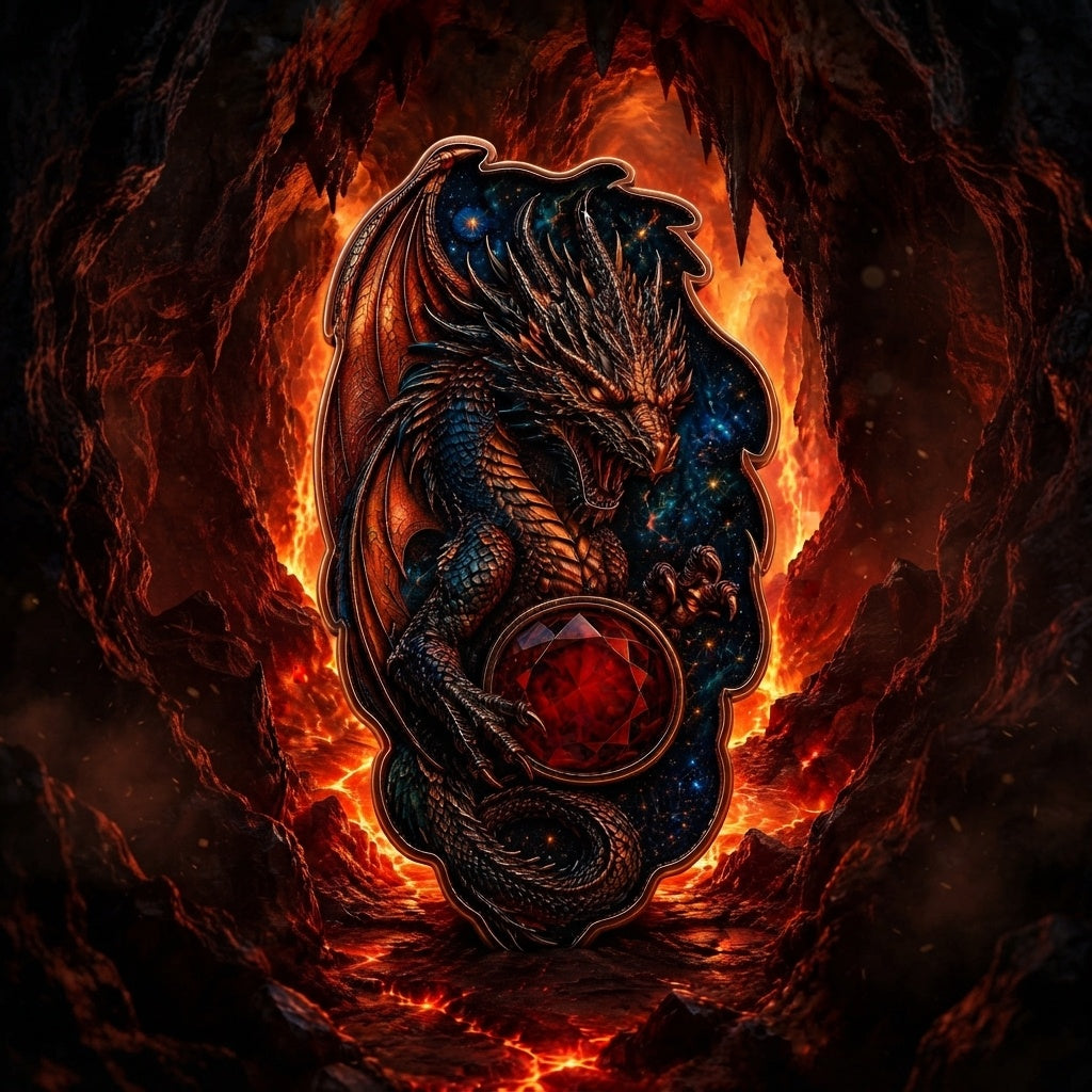 Dragon's Legacy Shaped 1 Kilo Copper Medal (07/16)