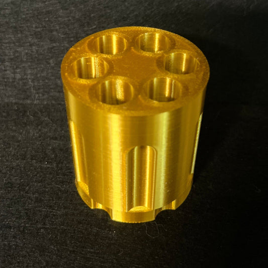 Revolver That Spins! Fits .45 bullets or smaller! Silver!
