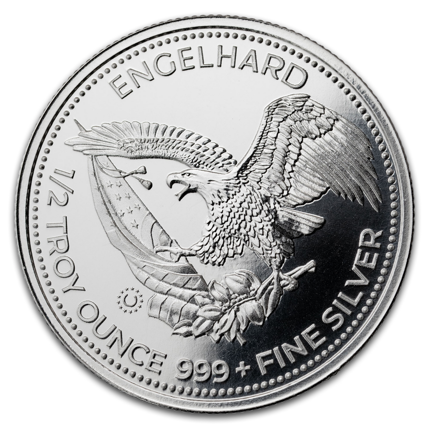 Estimate: 2026 PAMP Suisse Engelhard Prospector 1/2 oz Silver Round (08/07)