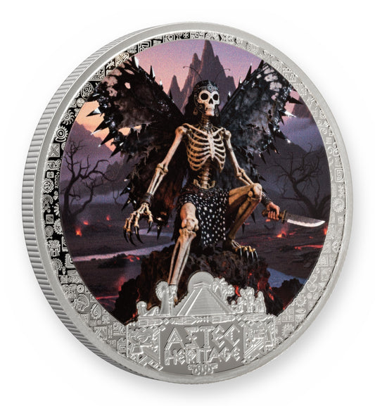 2026 Liberia Aztec Heritage Itzapapolotl 1/2 oz Silver Coin