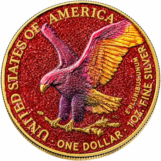 2026 U.S. Eagle Crimson Majesty Edition 1 oz Silver Coin