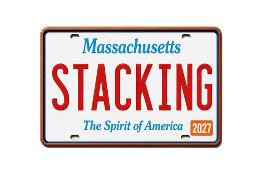 2027 Stacking Across America License Plate WYOMING Colorized 1 oz Copper Bar (Series 2)