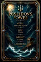 Poseidon's Power Trident Shaped 1g Silver Medal in Card