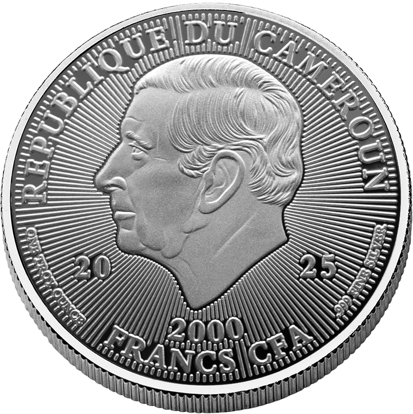In Stock! 2025 Cameroon Santa Claus Colorized 1 oz Silver Coin