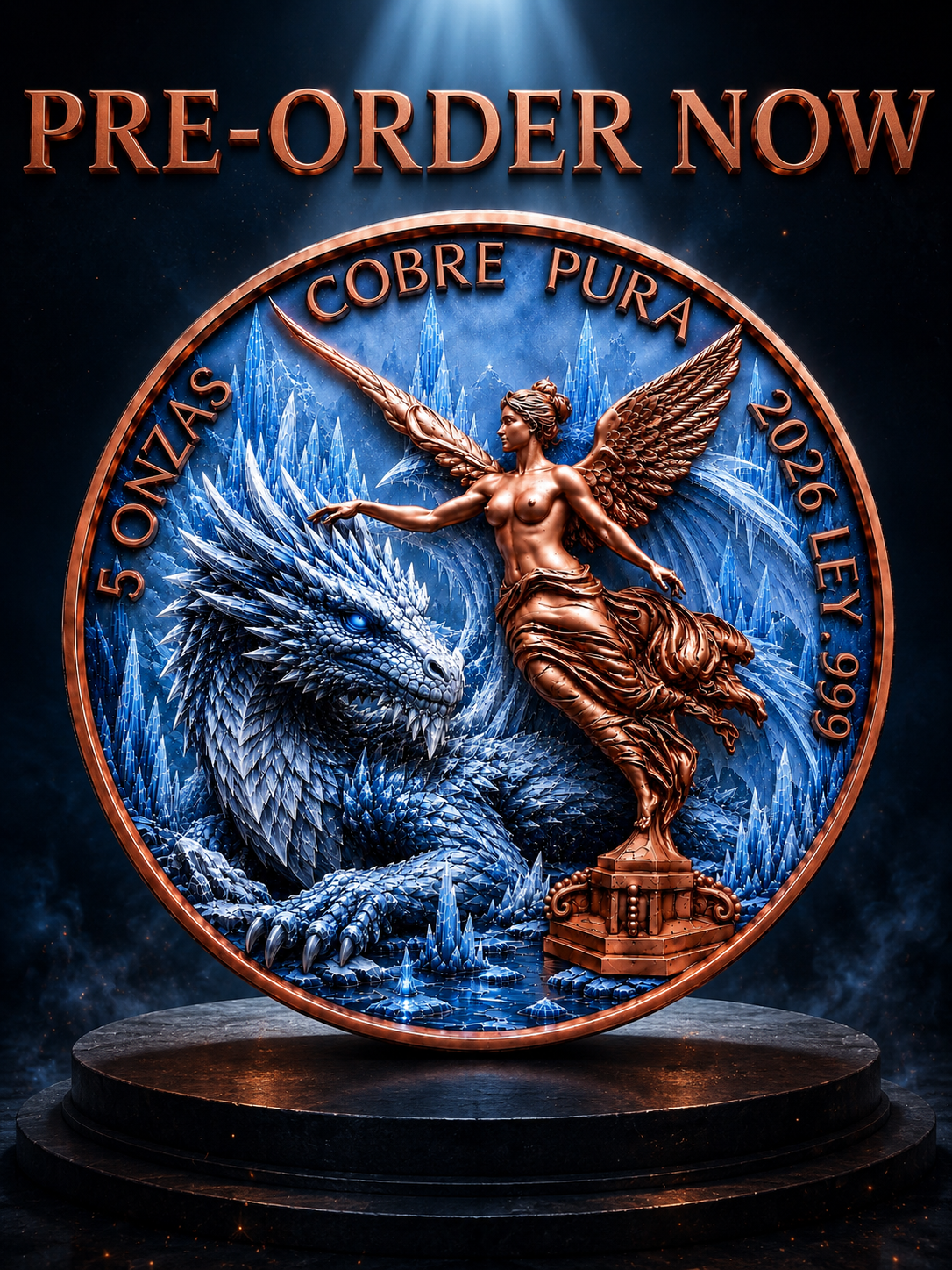 Ice Dragon Libertad Tribute 5 oz Copper (6/5)