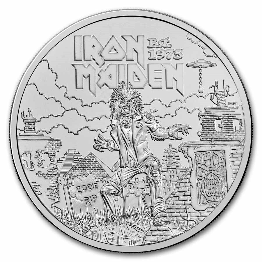 In Stock! 2025 Great Britain Iron Maiden 28.28g OMP