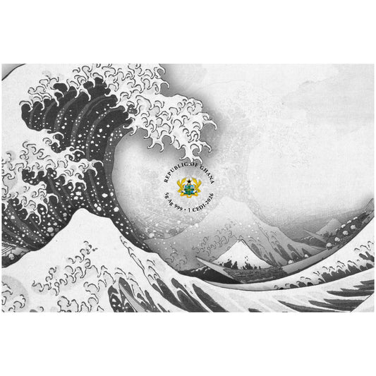 2026 Ghana Great Wave of Kanagawa 5g Silver Foil