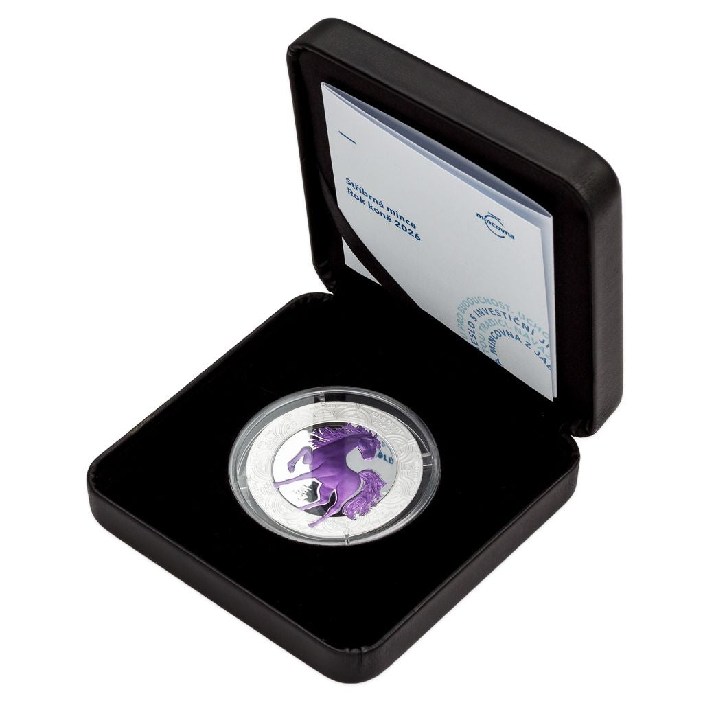 2026 Niue Year of the Horse with Metallic Color 1 oz Silver Coin (12/23)