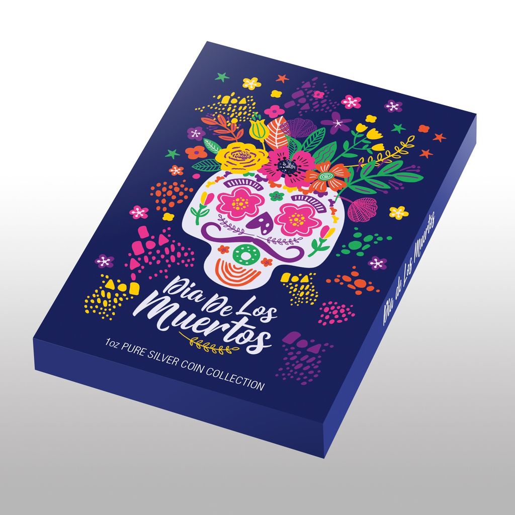 2025 Cameroon Dia de los Muertos Woman with Skull 1 oz Silver Coin (12/29)