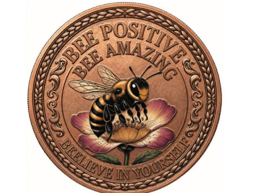 Bee Amazing Colorized 5 oz Copper Medal (04/29)