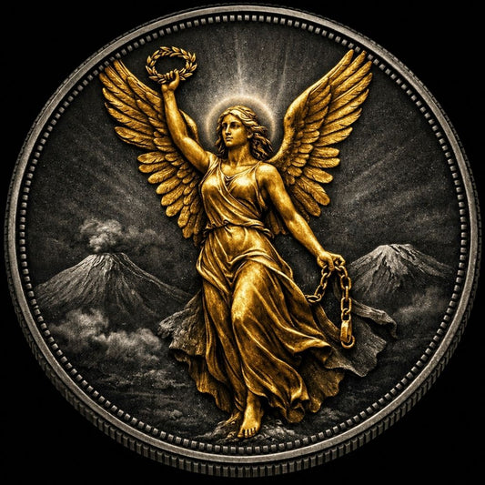 In Stock! Libertad Angel of Independence Tribute Colorized 1/10 oz Silver Round