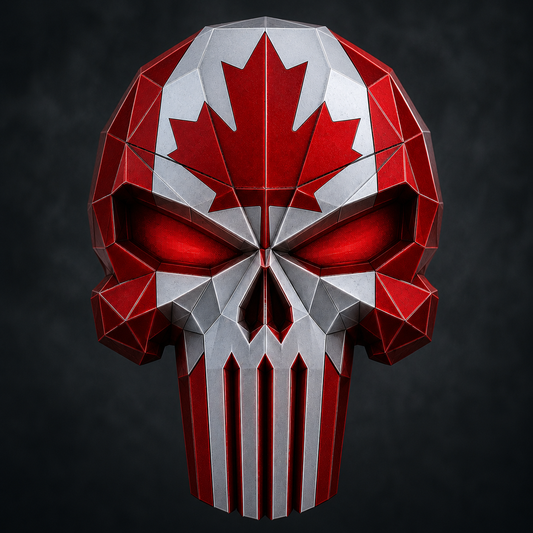 2026 Canadian Warrior Colorized 3 oz Copper Skull Collectible