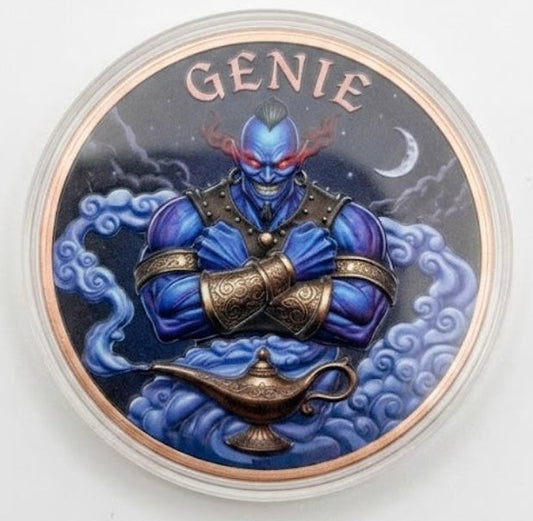 In Stock! 5oz Genie Government Backed Copper Coin