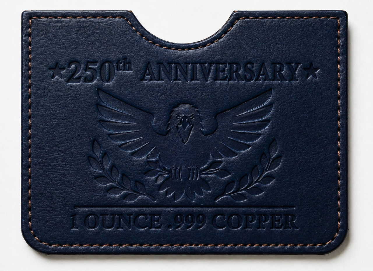 250th Anniversary Eagle Colorized 1 oz Copper Bar (05/23)