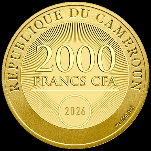 2026 Cameroon Welcome to the World 2.3g Gold Coin (05/25)