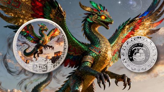 2026 Liberia Aztec Heritage - Quetzalcoatl 1/2 oz Silver Coin (05/29)