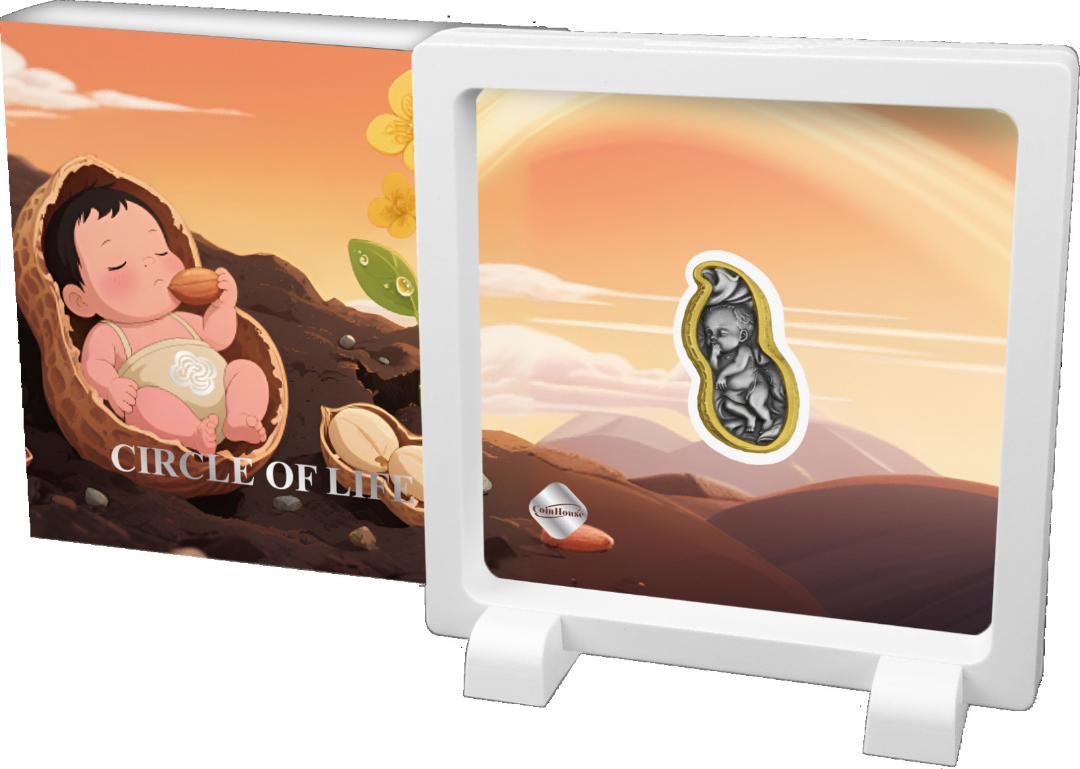 Samoa 2026 Circle of Life Peanut Shaped High Relief 1 oz Silver Coin (388 Mintage)