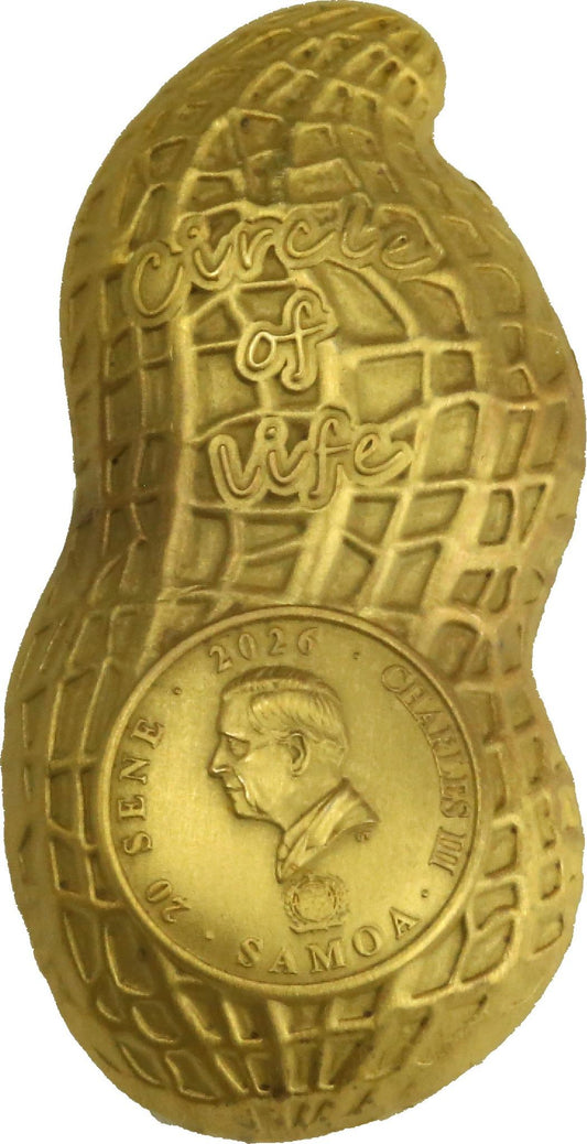 Samoa 2026 Circle of Life Peanut Shaped High Relief 25g Copper Coin (5000 Mintage)