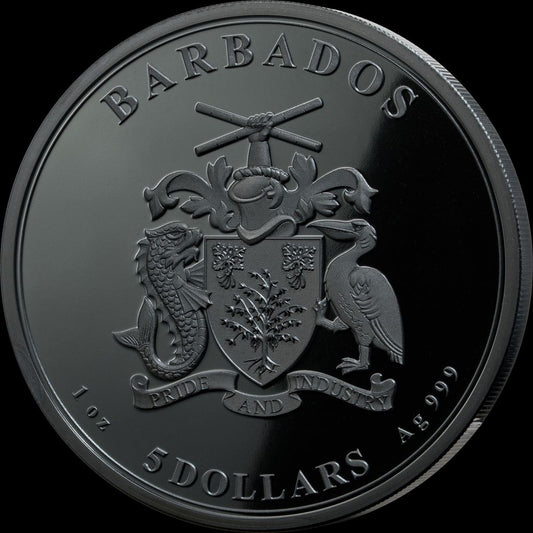 2026 Barbados Panda Black Proof 1 oz Silver Coin (05/25)