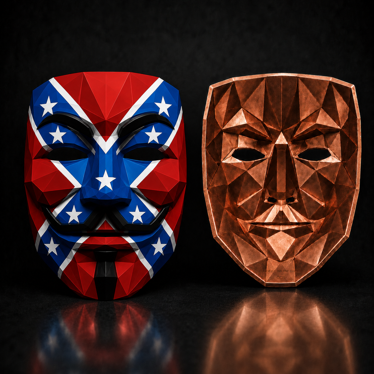2026 Guy Fawkes "The Rebel" 3 AVDP oz .999 Fine Copper Mask Collectible
