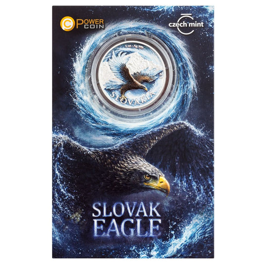 Estimate: 2026 Niue Slovak Eagle Colorized 1 oz Silver Coin in Card (06/12)