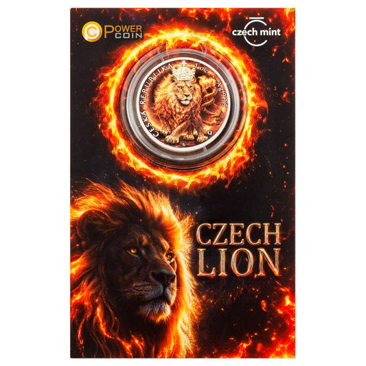 Estimate: 2026 Niue Czech Lion Colorized 1 oz Silver Coin in Card (06/12)