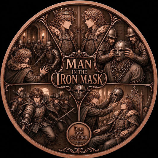 Man in the Iron Mask 5 oz Copper Medal (06/15)