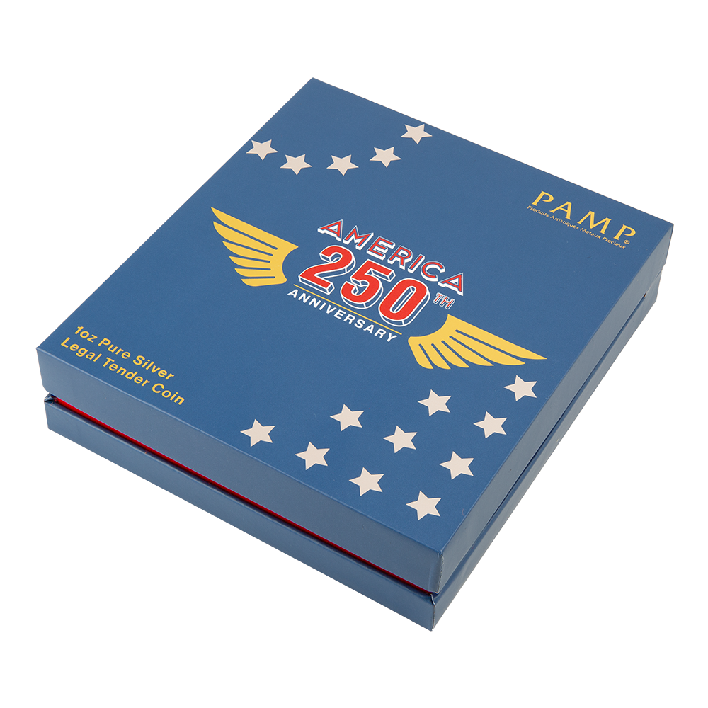In Stock! 2026 Solomon Islands 250th Ann. of the U.S. Stars and Stripes Shaped 1 oz Silver Coin