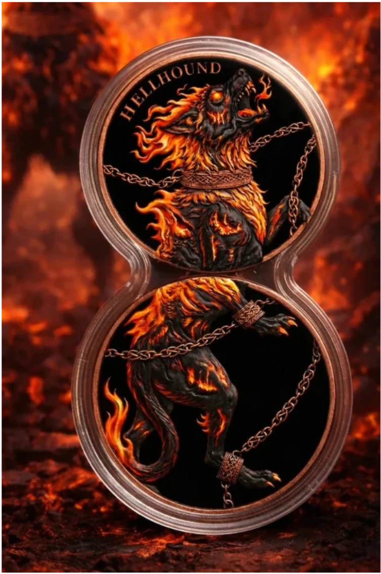 In Stock! 2026 2oz Hell Hound Infinity Capsule .999 Copper