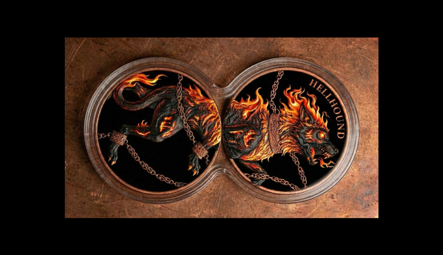 In Stock! 2026 2oz Hell Hound Infinity Capsule .999 Copper