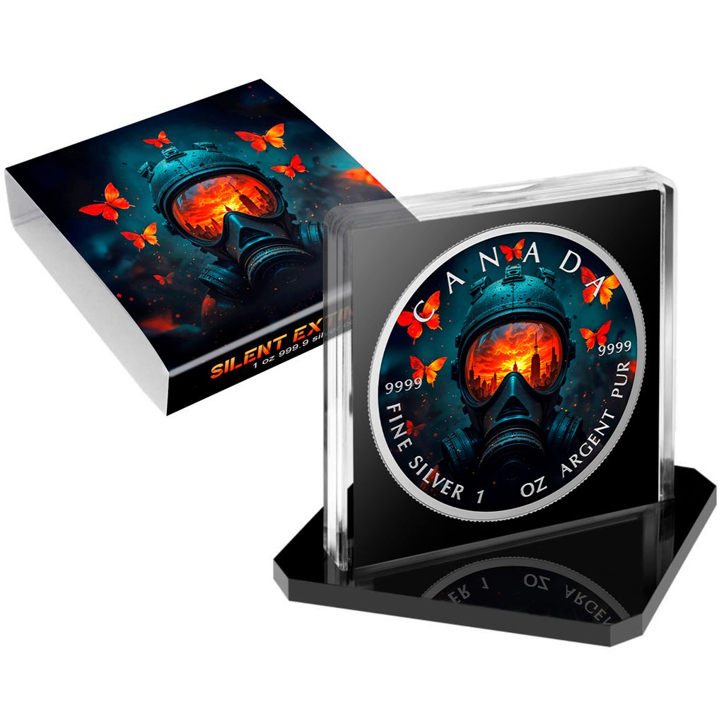 In Stock! 2025 Canada Maple Leaf Silent Extinction Edition 1 oz Silver Coin (200 Mintage)