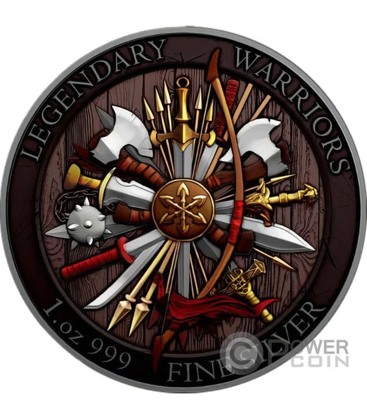 In Stock! GENGHIS KHAN Legendary Warriors 1 Oz Silver Medal 2023