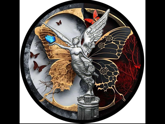 In Stock! 2024 Mexico Libertad Butterfly Balance 1 oz Colorized Silver Art Coin (100 Mintage)