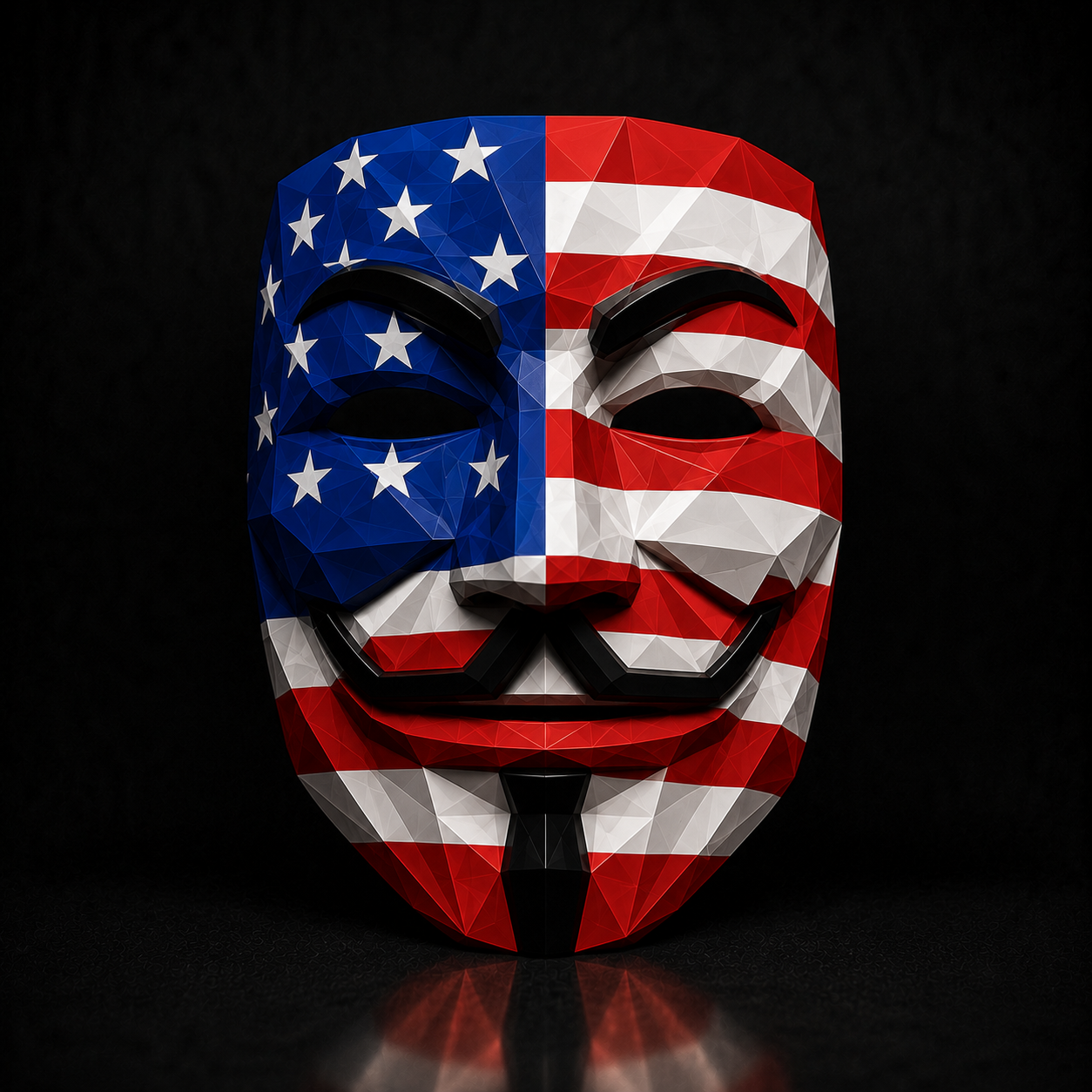 2026 Guy Fawkes "AMERICA" 3 AVDP oz .999 Fine Copper Mask Stacker Collectible