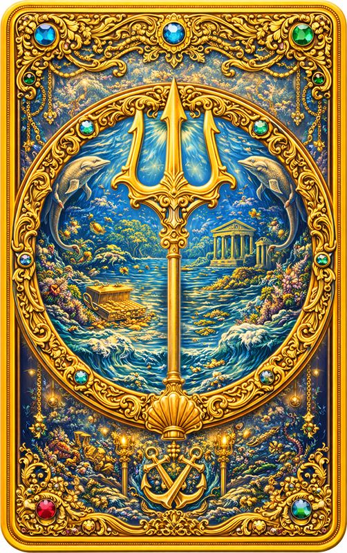 2026 Olympus Series Poseidon Colorized 5 oz Copper Medal (02/09). New series!