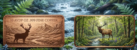 2026 Elk 10oz AVDP .999 Fine Copper Bar