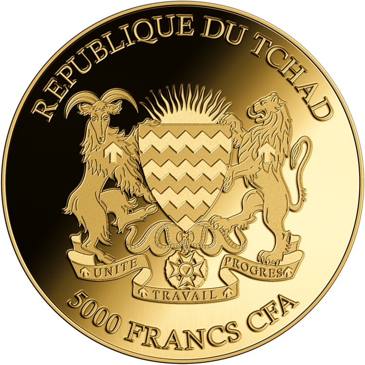 Chad Big 5 Australia Kookaburra 1/200 oz Gold Coin (02/11)